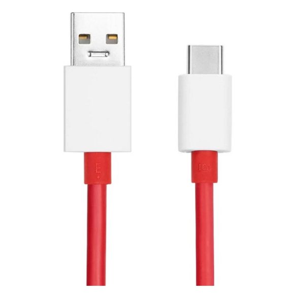 ONEPLUS SUPERVOOC adatkábel (USB - Type-C, 100W, gyorstöltő, 100cm, törésgátló) PIROS