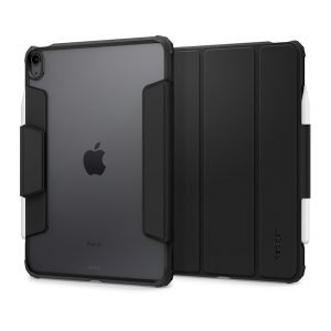 SPIGEN AIR SKIN PRO tok álló, ECO bőr hatású (aktív FLIP, oldalra nyíló, TRIFOLD, asztali tartó, ceruza tartó) SZÜRKE Apple IPAD Air 2020 (Air 4), IPAD Air 2022, IPAD Pro 11 (2018)