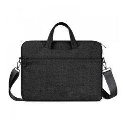   DUX DUCIS LBJB tok fekvő, textil LAPTOP/NOTEBOOK/TABLET (univerzális, vízálló, vállpánt, 15.5-16" méret) FEKETE