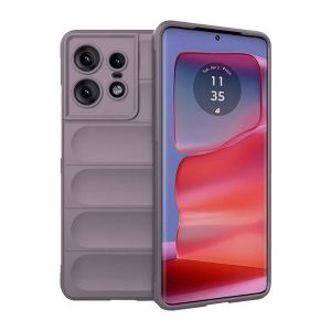 Szilikon telefonvédő (ütésállóság, kameravédő, 3D) LILA Motorola Edge 50 Pro 5G