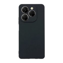 Szilikon telefonvédő (matt) FEKETE Tecno Spark 20 Pro