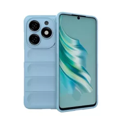   Szilikon telefonvédő (ütésállóság, kameravédő, 3D) VILÁGOSKÉK Tecno Spark 20