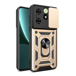   Defender műanyag telefonvédő (ütésállóság, szilikon belső, tartógyűrű, kameravédő) ARANY Tecno Spark 20C, Spark 20