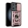 Defender műanyag telefonvédő (ütésállóság, szilikon belső, tartógyűrű, kameravédő) ROZÉARANY Tecno Spark 10 Pro