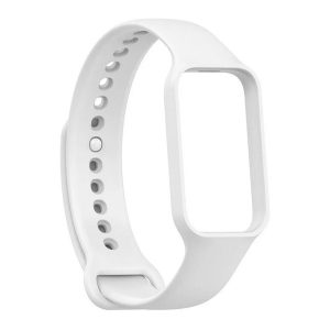 Pótszíj (egyedi méret, szilikon) FEHÉR Xiaomi Redmi Smart Band 2, Smart Band 8 Active