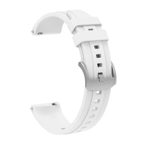 Pótszíj (egyedi méret, szilikon) FEHÉR Huawei Watch GT 4 41mm