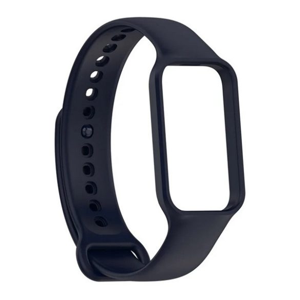 Pótszíj (egyedi méret, szilikon) SÖTÉTKÉK Xiaomi Redmi Smart Band 2, Smart Band 8 Active