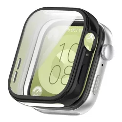   Szilikon keret (BUMPER, ütésálló) FEKETE Huawei Watch Fit 3