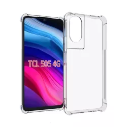   Szilikon telefonvédő (ütésállóság, légpárnás sarok) ÁTLÁTSZÓ TCL 505