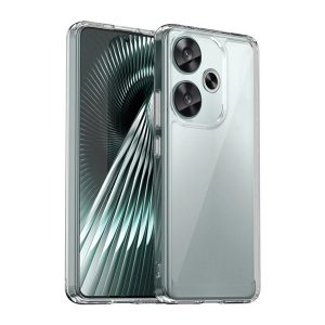 Műanyag telefonvédő (szilikon keret, ütésállóság, átlátszó hátlap) ÁTLÁTSZÓ Xiaomi Poco F6