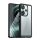 Műanyag telefonvédő (szilikon keret, ütésállóság, átlátszó hátlap) FEKETE Xiaomi Poco F6