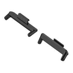   Óraszíj csatlakozó adapter (egyedi méret, 1 pár, átalakító, fém, 20mm) FEKETE Huawei Watch Fit 3