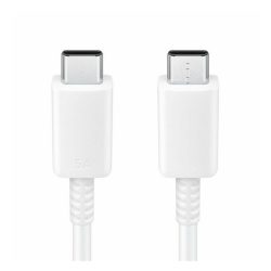   Designed for SAMSUNG adatkábel (Type-C - Type-C, 5A, gyorstöltő, 100cm) FEHÉR