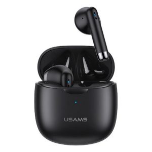 USAMS ID25 bluetooth fülhallgató SZTEREO (v5.3, TWS, zajszűrő + töltőtok) FEKETE