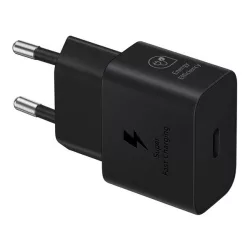   SAMSUNG hálózati töltő Type-C aljzat (25W, GaN, PD gyorstöltő) FEKETE