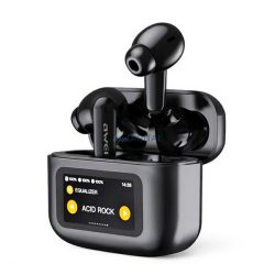   AWEI T56 bluetooth fülhallgató SZTEREO (v5.4, TWS, mikrofon, aktív zajszűrő, érintőkijelző + töltőtok) FEKETE