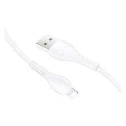   HOCO X37 adatkábel (USB - lightning, 100cm, törésgátló) FEHÉR