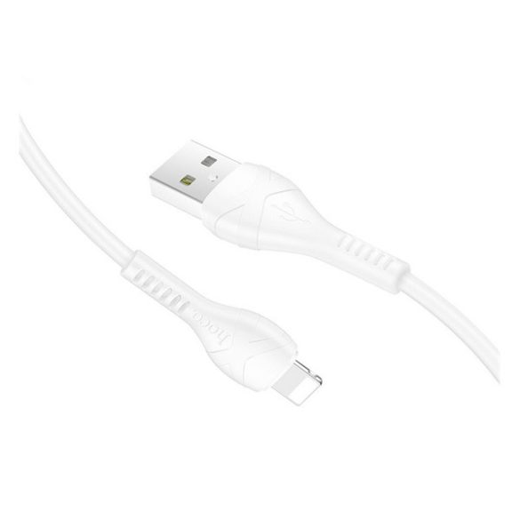 HOCO X37 adatkábel (USB - lightning, 100cm, törésgátló) FEHÉR