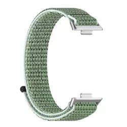   Pótszíj (egyedi méret, nylon, tépőzáras, légáteresztő) SÖTÉTZÖLD Huawei Watch Fit 3