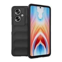   Szilikon telefonvédő (ütésállóság, kameravédő, 3D) FEKETE Oppo A79 5G