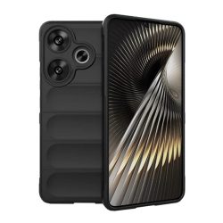   Szilikon telefonvédő (ütésállóság, kameravédő, 3D) FEKETE Xiaomi Poco F6