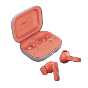 MOTOROLA BUDS bluetooth fülhallgató SZTEREO (v5.3, TWS, mikrofon, aktív zajszűrő, vízálló + töltőtok) RÓZSASZÍN