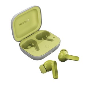 MOTOROLA BUDS bluetooth fülhallgató SZTEREO (v5.3, TWS, mikrofon, aktív zajszűrő, vízálló + töltőtok) VILÁGOSZÖLD