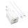HOCO N41 hálózati töltő USB+Type-C aljzat (20W, GaN, PD gyorstöltő 3.0 + lightning kábel) FEHÉR HOCO N41 hálózati töltő USB+Type-C aljzat (20W, GaN, PD gyorstöltő 3.0 + lightning kábel) FEHÉR