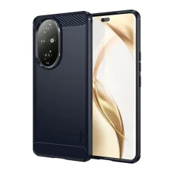   MOFI szilikon telefonvédő (ütésállóság, légpárnás sarok, szálcsiszolt, karbon minta) SÖTÉTKÉK Honor 200 Pro