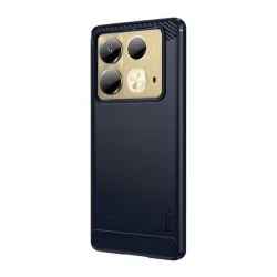   MOFI szilikon telefonvédő (ütésállóság, légpárnás sarok, szálcsiszolt, karbon minta) SÖTÉTKÉK Infinix Note 40 (X6853)