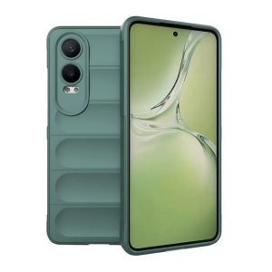 Szilikon telefonvédő (ütésállóság, kameravédő, 3D) SÖTÉTZÖLD OnePlus Nord CE 4 Lite 5G