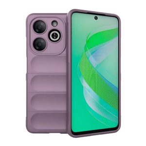 Szilikon telefonvédő (ütésállóság, kameravédő, 3D) LILA Infinix Smart 8 (X6525)