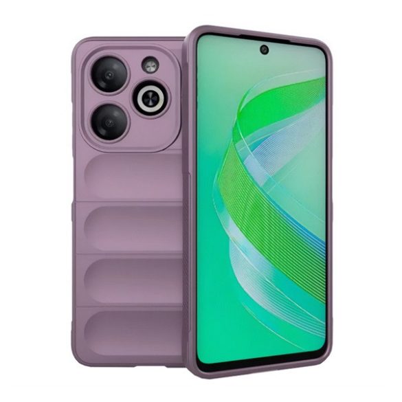 Szilikon telefonvédő (ütésállóság, kameravédő, 3D) LILA Infinix Smart 8 (X6525)