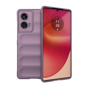 Szilikon telefonvédő (ütésállóság, kameravédő, 3D) LILA Motorola Edge 50 Fusion 5G