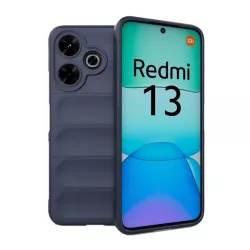   Szilikon telefonvédő (ütésállóság, kameravédő, 3D) SÖTÉTKÉK Xiaomi Redmi 13