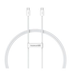   BASEUS SUPERIOR 2 adatkábel (Type-C - Type-C, 100W, PD gyorstöltő, 100cm, törésgátló) FEHÉR