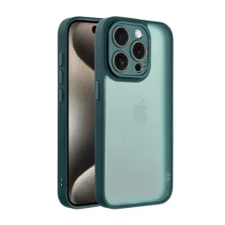   Szilikon telefonvédő (ütésállóság, akril hátlap, kameravédő) SÖTÉTZÖLD Apple iPhone 16 Plus