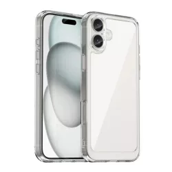   Szilikon telefonvédő (ütésállóság, átlátszó hátlap) ÁTLÁTSZÓ Apple iPhone 16 Plus