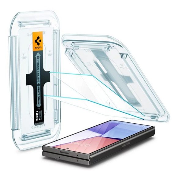 SPIGEN EZ FIT képernyővédő üveg 2db (2.5D, tokbarát, ultravékony, 0.2mm, 9H + segédkeret) ÁTLÁTSZÓ Samsung Galaxy Z Fold6 5G (SM-F956)