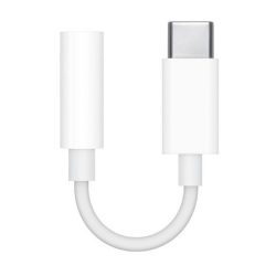   APPLE adapter kábel (3.5mm jack aljzat - Type-C, MU7E2ZM/A utód) FEHÉR