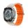 DEVIA DELUXE SPORT6 pótszíj (egyedi méret, nagy, szilikon, állítható, hullám) BÉZS/NARANCSSÁRGA Apple Watch Series 7 45mm, Watch Series 8 45mm, Watch Series 9 45mm