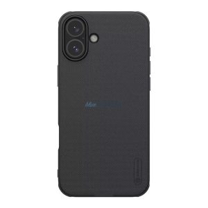 NILLKIN SUPER FROSTED PRO műanyag telefonvédő (ütésállóság, gumírozott, érdes felület) FEKETE Apple iPhone 16 Plus
