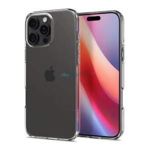 SPIGEN LIQUID CRYSTAL szilikon telefonvédő (ütésállóság, légpárnás sarok) ÁTLÁTSZÓ Apple iPhone 16 Pro