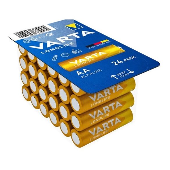 VARTA LONGLIFE tartós elem (AA, LR06, 1.5V, lítium) 24db/csomag