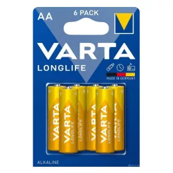   VARTA LONGLIFE tartós elem (AA, LR06, 1.5V, lítium) 6db/csomag