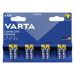 VARTA LONGLIFE POWER tartós elem (AAA, LR03, 1.5V, alkáli) 8db/csomag