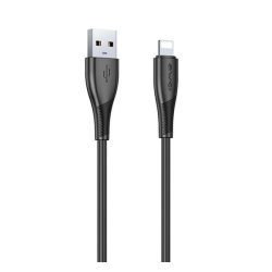   AWEI CL-182L adatkábel (USB - lightning, 2.4A, 100cm) FEKETE