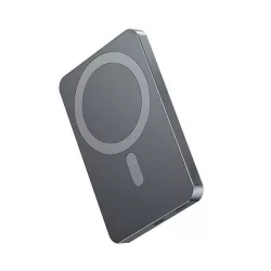   AWEI P112K vésztöltő Type-C aljzat (5000mAh, 20W, wireless, MagSafe, PD gyorstöltő) SZÜRKE