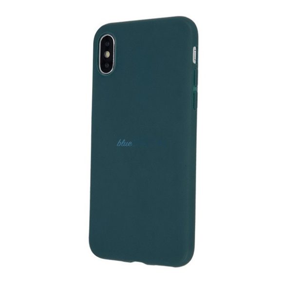 Szilikon telefonvédő (matt) SÖTÉTZÖLD Oppo Reno 12 5G