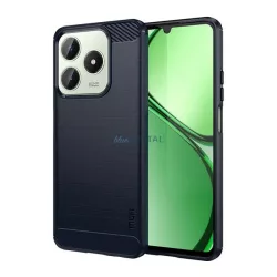   MOFI szilikon telefonvédő (ütésállóság, légpárnás sarok, szálcsiszolt, karbon minta) SÖTÉTKÉK Realme C61 4G